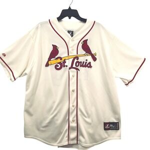 Majestic St. Louis Cardinals Miller #40 MLB Button-Down Jersey 2X USA Made